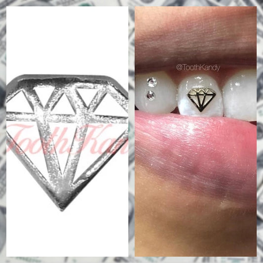 Silver Diamond Tooth Jewelry
